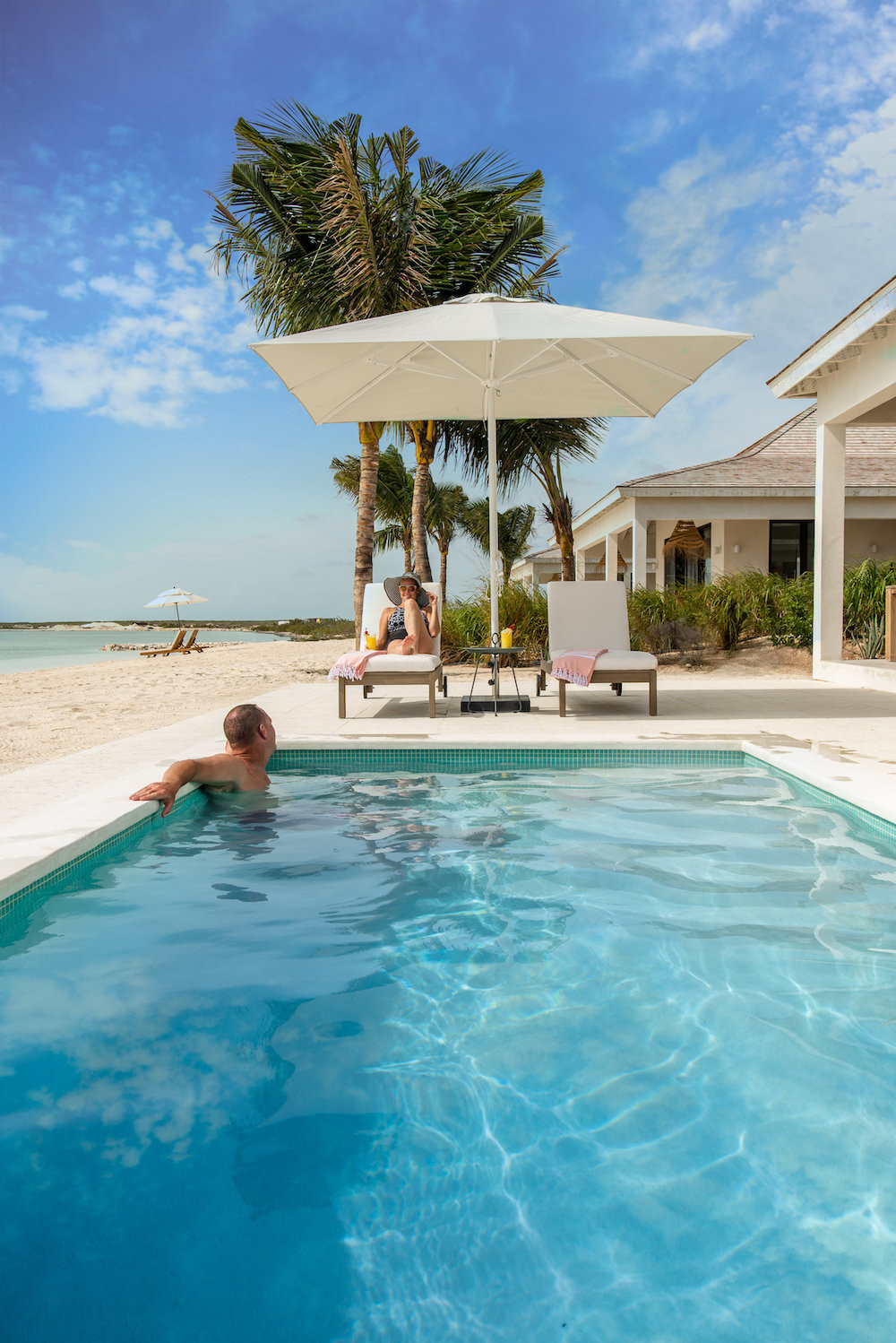 Beach Front Suite at Ambergris Cay All Inclusive Resort Villa Rental