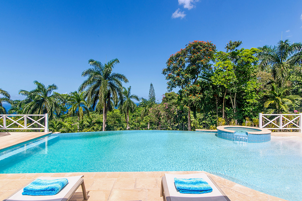 Soak in the sun and mellow out in the mid-pool Jacuzzi.
