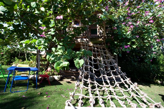 Tucked in an orchid tree, Littleview has been the site of many escapes along a giant rope hammock.